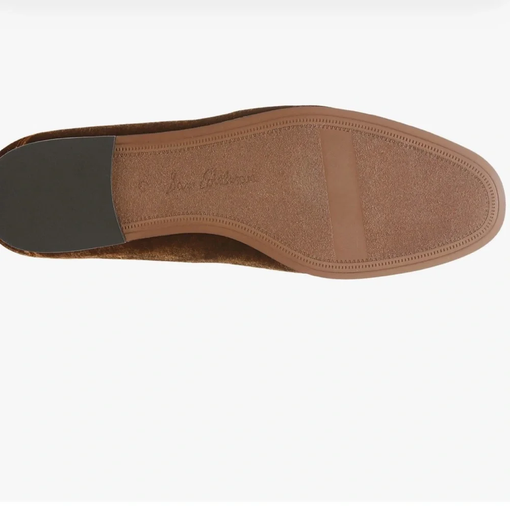 Sam Edelman Loraine Cocoa Bronze Velvet Flat